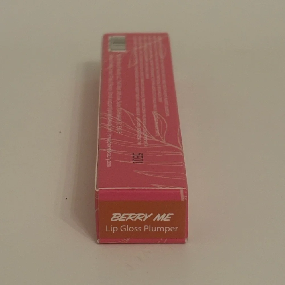 Pinky B Dat Plumping Gloss Tho Berry Me NEW Sealed Full Size OS Pink Red
